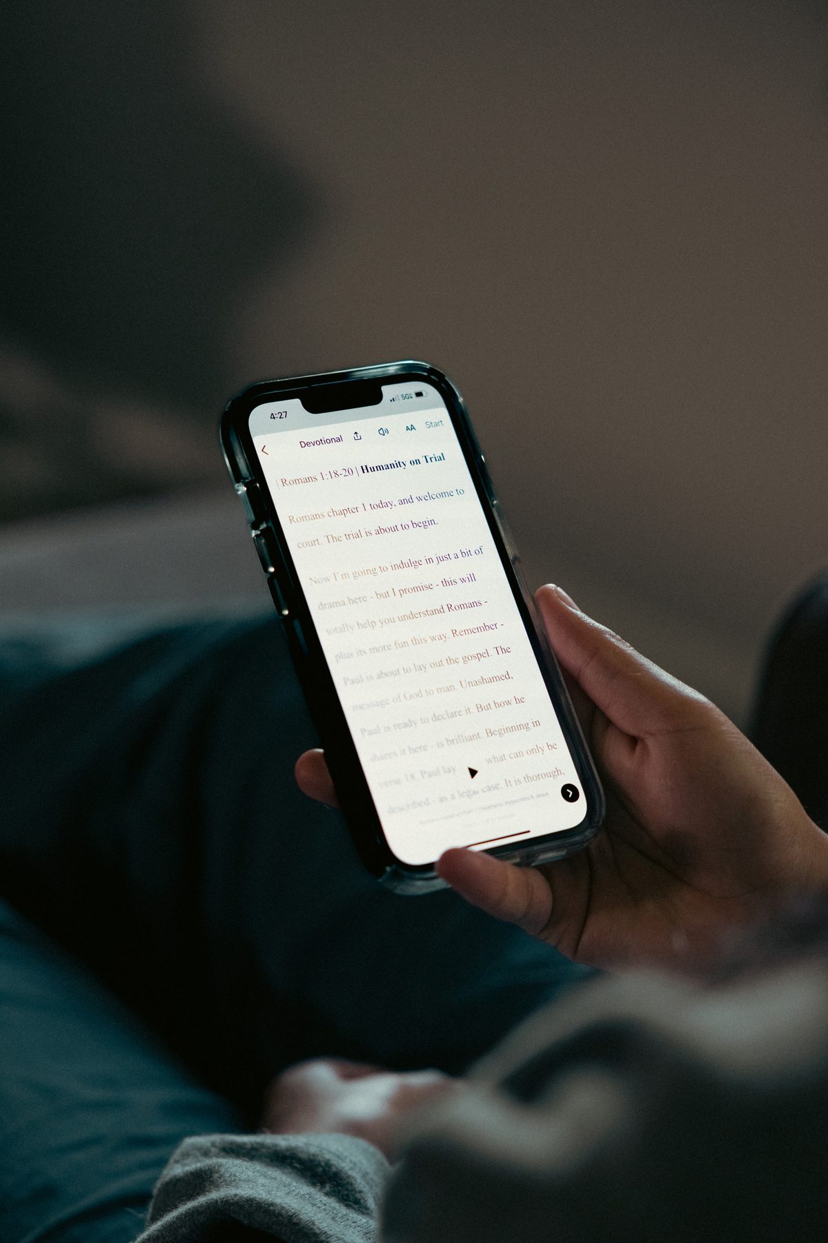 Lire la Bible sur smartphone